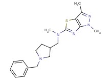 N-[(1-benzylpyrrolidin-3-yl)methyl]-N,1,3-trimethyl-1H-pyrazolo[3,4-d][1,3]thiazol-5-amine