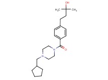 4-(4-{[4-(cyclopentylmethyl)-1-piperazinyl]carbonyl}phenyl)-2-methyl-2-butanol