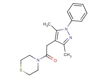 4-[(3,5-dimethyl-1-phenyl-1H-pyrazol-4-yl)acetyl]thiomorpholine