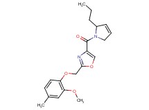 2-[(2-methoxy-4-methylphenoxy)methyl]-4-[(2-propyl-2,5-dihydro-1H-pyrrol-1-yl)carbonyl]-1,3-oxazole