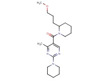 5-{[2-(3-methoxypropyl)-1-piperidinyl]carbonyl}-4-methyl-2-(1-piperidinyl)pyrimidine