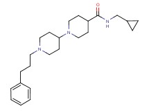 N-(cyclopropylmethyl)-1'-(3-phenylpropyl)-1,4'-bipiperidine-4-carboxamide