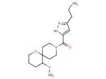 5-methoxy-9-[(3-propyl-1H-pyrazol-5-yl)carbonyl]-1-oxa-9-azaspiro[5.5]undecane
