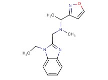 N-[(1-ethyl-1H-benzimidazol-2-yl)methyl]-1-isoxazol-3-yl-N-methylethanamine