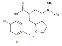 N'-(2-chloro-4-fluoro-5-methylphenyl)-N-[2-(dimethylamino)ethyl]-N-(tetrahydrofuran-2-ylmethyl)urea