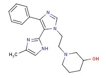 1-[2-(4-methyl-5'-phenyl-1H,3'H-2,4'-biimidazol-3'-yl)ethyl]piperidin-3-ol