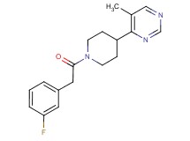 4-{1-[(3-fluorophenyl)acetyl]piperidin-4-yl}-5-methylpyrimidine