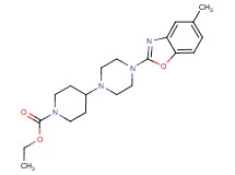 ethyl 4-[4-(5-methyl-1,3-benzoxazol-2-yl)piperazin-1-yl]piperidine-1-carboxylate