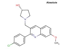 (3R)-1-{[2-(4-chlorophenyl)-7-methoxy-3-quinolinyl]methyl}-3-pyrrolidinol