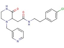 N-[2-(4-chlorophenyl)ethyl]-2-[3-oxo-1-(3-pyridinylmethyl)-2-piperazinyl]acetamide