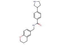 N-(3,4-dihydro-2H-chromen-6-ylmethyl)-4-(3-pyrrolidinyl)benzamide hydrochloride