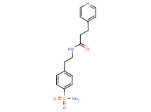 N-{2-[4-(aminosulfonyl)phenyl]ethyl}-3-pyridin-4-ylpropanamide