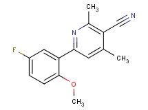 6-(5-fluoro-2-methoxyphenyl)-2,4-dimethylnicotinonitrile