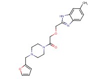 2-({2-[4-(2-furylmethyl)piperazin-1-yl]-2-oxoethoxy}methyl)-6-methyl-1H-benzimidazole