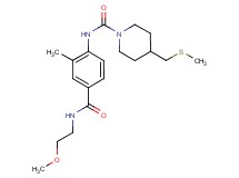 N-(4-{[(2-methoxyethyl)amino]carbonyl}-2-methylphenyl)-4-[(methylthio)methyl]piperidine-1-carboxamide