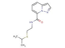 N-[2-(isopropylthio)ethyl]pyrazolo[1,5-a]pyridine-7-carboxamide