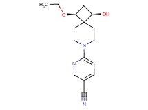 6-[(1S*,3R*)-1-ethoxy-3-hydroxy-7-azaspiro[3.5]non-7-yl]nicotinonitrile