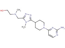 2-[({5-[1-(2-aminopyrimidin-4-yl)piperidin-4-yl]-4-methyl-4H-1,2,4-triazol-3-yl}methyl)(methyl)amino]ethanol