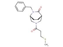 (1S*,5R*)-6-benzyl-3-[3-(methylthio)propanoyl]-3,6-diazabicyclo[3.2.2]nonan-7-one