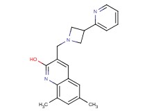 6,8-dimethyl-3-{[3-(2-pyridinyl)-1-azetidinyl]methyl}-2-quinolinol