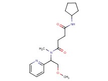 N'-cyclopentyl-N-(2-methoxy-1-pyridin-2-ylethyl)-N-methylsuccinamide