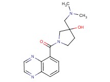 3-[(dimethylamino)methyl]-1-(5-quinoxalinylcarbonyl)-3-pyrrolidinol