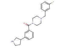 1-(3-fluorobenzyl)-4-[3-(3-pyrrolidinyl)benzoyl]piperazine dihydrochloride