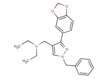 N-{[3-(1,3-benzodioxol-5-yl)-1-benzyl-1H-pyrazol-4-yl]methyl}-N-ethylethanamine