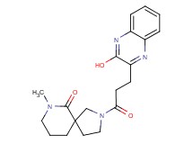 2-[3-(3-hydroxyquinoxalin-2-yl)propanoyl]-7-methyl-2,7-diazaspiro[4.5]decan-6-one