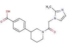 4-{1-[(2-methyl-1H-imidazol-1-yl)acetyl]piperidin-3-yl}benzoic acid