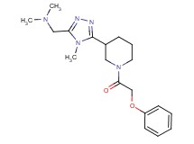 N,N-dimethyl-1-{4-methyl-5-[1-(phenoxyacetyl)piperidin-3-yl]-4H-1,2,4-triazol-3-yl}methanamine
