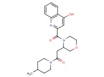 2-({3-[2-(4-methyl-1-piperidinyl)-2-oxoethyl]-4-morpholinyl}carbonyl)-4-quinolinol