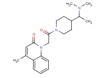 1-(2-{4-[1-(dimethylamino)ethyl]-1-piperidinyl}-2-oxoethyl)-4-methyl-2(1H)-quinolinone