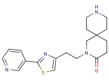 2-{2-[2-(3-pyridinyl)-1,3-thiazol-4-yl]ethyl}-2,9-diazaspiro[5.5]undecan-3-one hydrochloride