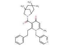 6-methyl-2-(2-phenylethyl)-1-(4-pyridinylmethyl)-3-[(1,3,3-trimethyl-6-azabicyclo[3.2.1]oct-6-yl)carbonyl]-4(1H)-pyridinone