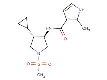 N-[(3R*,4S*)-4-cyclopropyl-1-(methylsulfonyl)-3-pyrrolidinyl]-2-methyl-1H-pyrrole-3-carboxamide