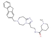 N-{2-[7-(9H-fluoren-2-ylmethyl)-6,7,8,9-tetrahydro-5H-[1,2,4]triazolo[4,3-d][1,4]diazepin-3-yl]ethyl}-1-methyl-3-piperidinecarboxamide