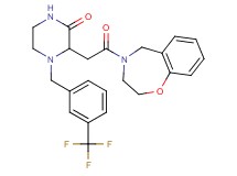 3-[2-(2,3-dihydro-1,4-benzoxazepin-4(5H)-yl)-2-oxoethyl]-4-[3-(trifluoromethyl)benzyl]-2-piperazinone