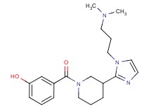 3-[(3-{1-[3-(dimethylamino)propyl]-1H-imidazol-2-yl}-1-piperidinyl)carbonyl]phenol