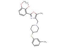 1-{[2-(2,3-dimethoxyphenyl)-5-methyl-1,3-oxazol-4-yl]methyl}-4-[(3-methylphenyl)thio]piperidine