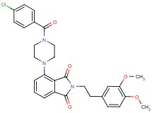 4-[4-(4-chlorobenzoyl)-1-piperazinyl]-2-[2-(3,4-dimethoxyphenyl)ethyl]-1H-isoindole-1,3(2H)-dione