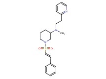 N-methyl-1-{[(E)-2-phenylvinyl]sulfonyl}-N-[2-(2-pyridinyl)ethyl]-3-piperidinamine