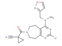 1-({4-[(isoxazol-3-ylmethyl)(methyl)amino]-5,6,8,9-tetrahydro-7H-pyrimido[4,5-d]azepin-7-yl}carbonyl)cyclopropanecarbonitrile