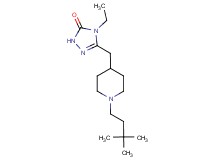 5-{[1-(3,3-dimethylbutyl)piperidin-4-yl]methyl}-4-ethyl-2,4-dihydro-3H-1,2,4-triazol-3-one