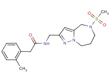 2-(2-methylphenyl)-N-{[5-(methylsulfonyl)-5,6,7,8-tetrahydro-4H-pyrazolo[1,5-a][1,4]diazepin-2-yl]methyl}acetamide