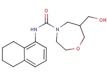 6-(hydroxymethyl)-N-(5,6,7,8-tetrahydronaphthalen-1-yl)-1,4-oxazepane-4-carboxamide