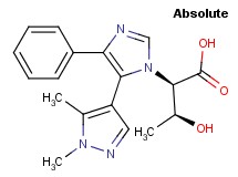 (2R,3S)-2-[5-(1,5-dimethyl-1H-pyrazol-4-yl)-4-phenyl-1H-imidazol-1-yl]-3-hydroxybutanoic acid