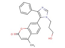 7-[1-(3-hydroxypropyl)-4-phenyl-1H-imidazol-5-yl]-4-methyl-2H-chromen-2-one