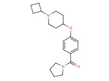 1-cyclobutyl-4-[4-(1-pyrrolidinylcarbonyl)phenoxy]piperidine