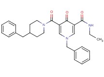 1-benzyl-5-[(4-benzyl-1-piperidinyl)carbonyl]-N-ethyl-4-oxo-1,4-dihydro-3-pyridinecarboxamide